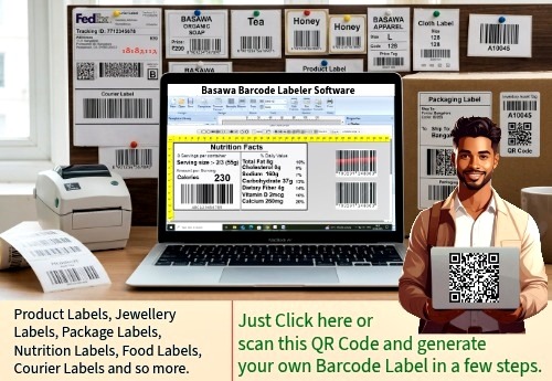 design barcode label free; generate and save barcode label online; barcode label designing software