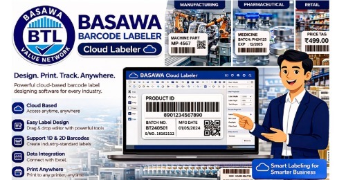 barcode label for garments; industry specific barcode labels printing software; bartender software; label making software online; barcode sticker making software; web based label designing software; labeler; barcode labeler; print labels for retail shops;